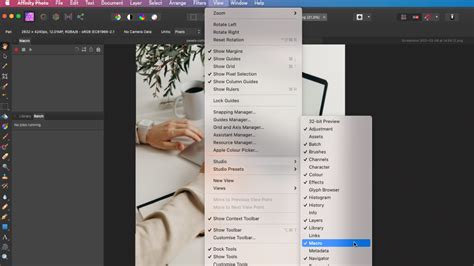 affinity photo macros|Macro panel .